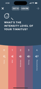 Tinnilog - Tinnitus Tracker - Create Entry - Rate Intensity